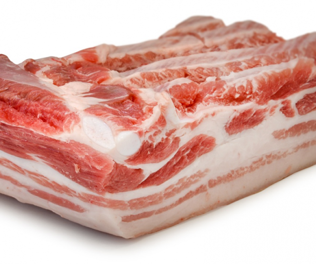 Essbare Landschaften – Schweinebauch Scheiben Fleisch Zum Schmoren Mangalitza-Wollschwein (ohne Kochen und Rippen), in vom - Mangalitza-Schwein - 